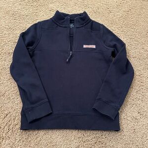 Vineyard Vines Dark Blue Quarter-Zip Sweater